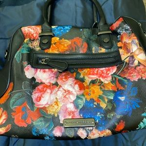 Steve Madden Floral Bomb Purse (Black)